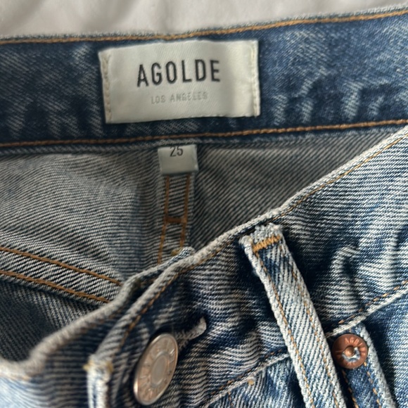 Agolde Riley High Rise Straight Crop - Picture 6 of 6